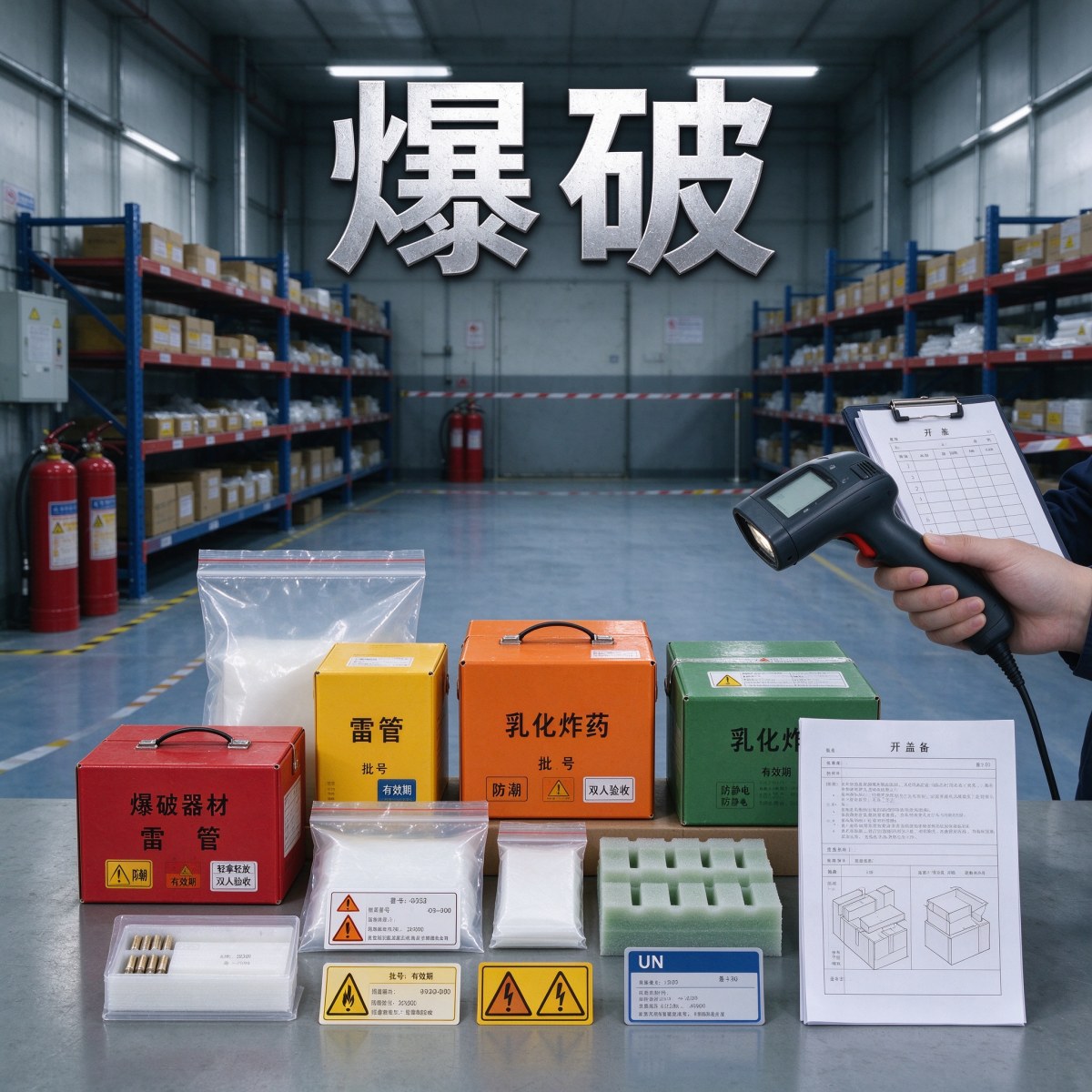 箱子上的“安全密码”：爆破器材包装与标识里